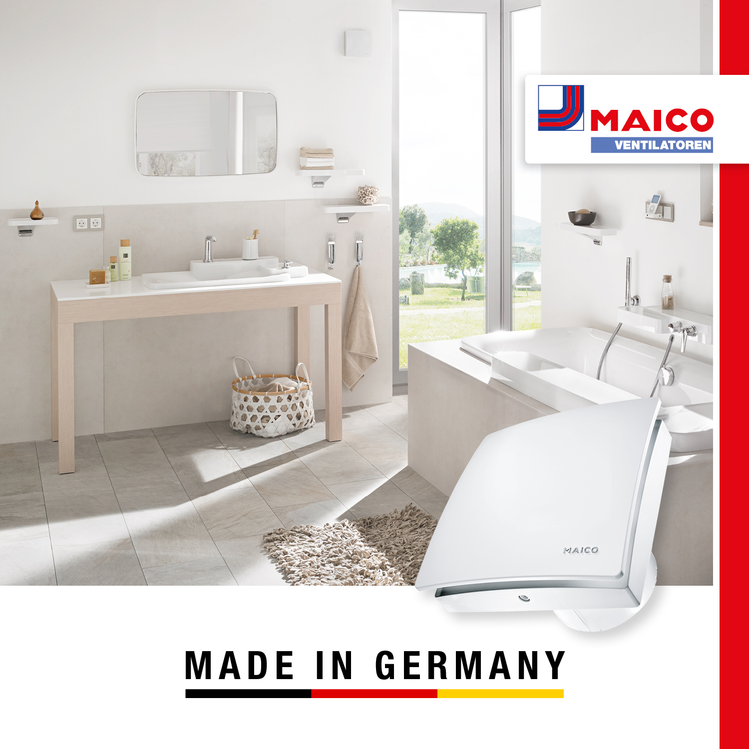MAICO Kleinraumventilator ECA 100 ipro RCH Funk Feuchte DN100 - Bild 8 von 8